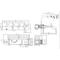 Смеситель для ванны Allen Brau Priority 5.31A05-MG графит брашированный