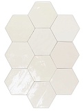 Плитка WOW Zellige Hexa White 10,8x12,4 см, 122078