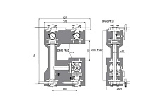 Насосная группа, , смесительная, фланцевая DN 40 PN10, без насоса и сервопривода ELSEN EFG40.020