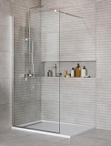 Душевая перегородка Belbagno KRAFT-L-1-100-C-Cr 100x195 прозрачная, хром