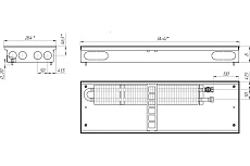 Внутрипольный конвектор КЗТО Бриз 260*100 *3000 U (5Ал 12) NEW БР260100*3000UР5АЛ12