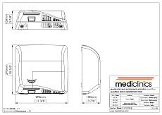 Сушилка для рук Mediclinics Speedflow M17ACS хром матовый