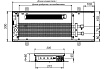 Внутрипольный конвектор с вентилятором и решеткой KVZ KVZ-Vent-300-80-2200-4V-UA/RRA-300-2200-A