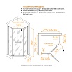 Душевой уголок RGW Passage PA-83-B 80x80 прозрачное, черный 78088388-14