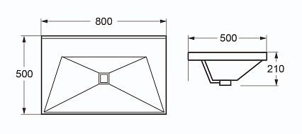 Мебель для ванной Cezares Molveno 50-80 см Legno Grigio