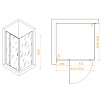 Душевой уголок RGW Passage PA-078B (RGW PA-008B + Z-050-2B) 90x90 прозрачное, черный 350807899-14