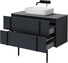 Мебель для ванной Allen Brau Reality 100 см со столешницей, anthracite matt