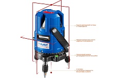 Лазерный линейный нивелир Зубр КРЕСТ 55 ПРОФЕССИОНАЛ 34904