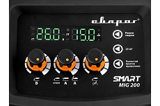 Сварочный инвертор Сварог MIG 200 REAL SMART N2A5 Black, маска+краги 98557