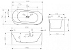 Акриловая ванна Abber AB9494-1.5 150x75, белый