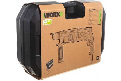 Перфоратор WORX Professional WU340S 800Вт, 26мм, 3Дж, кейс WU340S