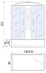 Душевая кабина River Wisla 150/80/50 МТ 150x80 матовая, с крышей, с г/м 10000001406