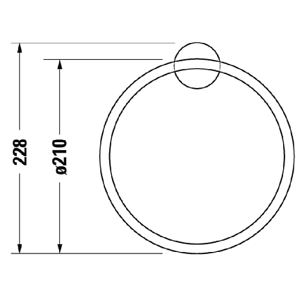 Вешалка для полотенец Duravit Starck T 0099474600. черный матовый