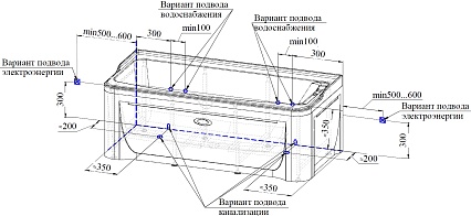 Акриловая ванна Радомир Винченцо 180х85