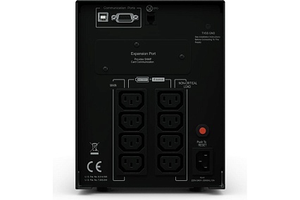 Источник бесперебойного питания Cyberpower line-interactive 1000va/900w usb/rs-232/epo/snmpslot (8 iec с13) PR1000ELCD