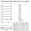 Полотенцесушитель электрический Двин J neo 50x80 диммер справа, хром 4657763844837