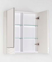 Зеркальный шкаф Style Line Ассоль 60 см техноплатина