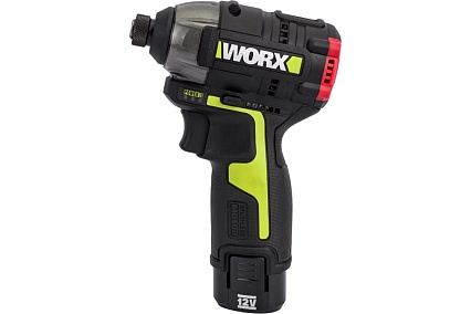 Аккумуляторный ударный бесщеточный винтоверт WORX Professional 12В, 140Нм, 2x2Ач WU132