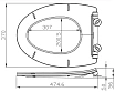Крышка-сиденье для унитаза Arrow PG015-ZPA с микролифтом