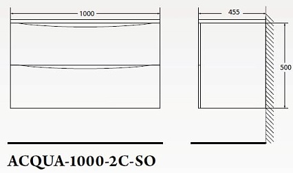 Тумба с раковиной BelBagno Acqua 100 см