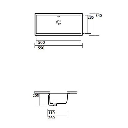 Раковина Kerasan Slim 22901 50 см белый