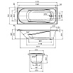 Акриловая ванна Am.Pm Sense New 170x70 см
