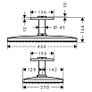 Верхний душ Hansgrohe Rainmaker Select 460 1jet 24002600 черный/хром