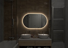 Зеркало Континент Fleur LED 100x60 см с теплой подсветкой ЗЛП3250